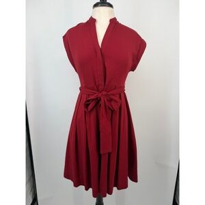 41 Hawthorne V-neck Tie Waist Dress With Pockets